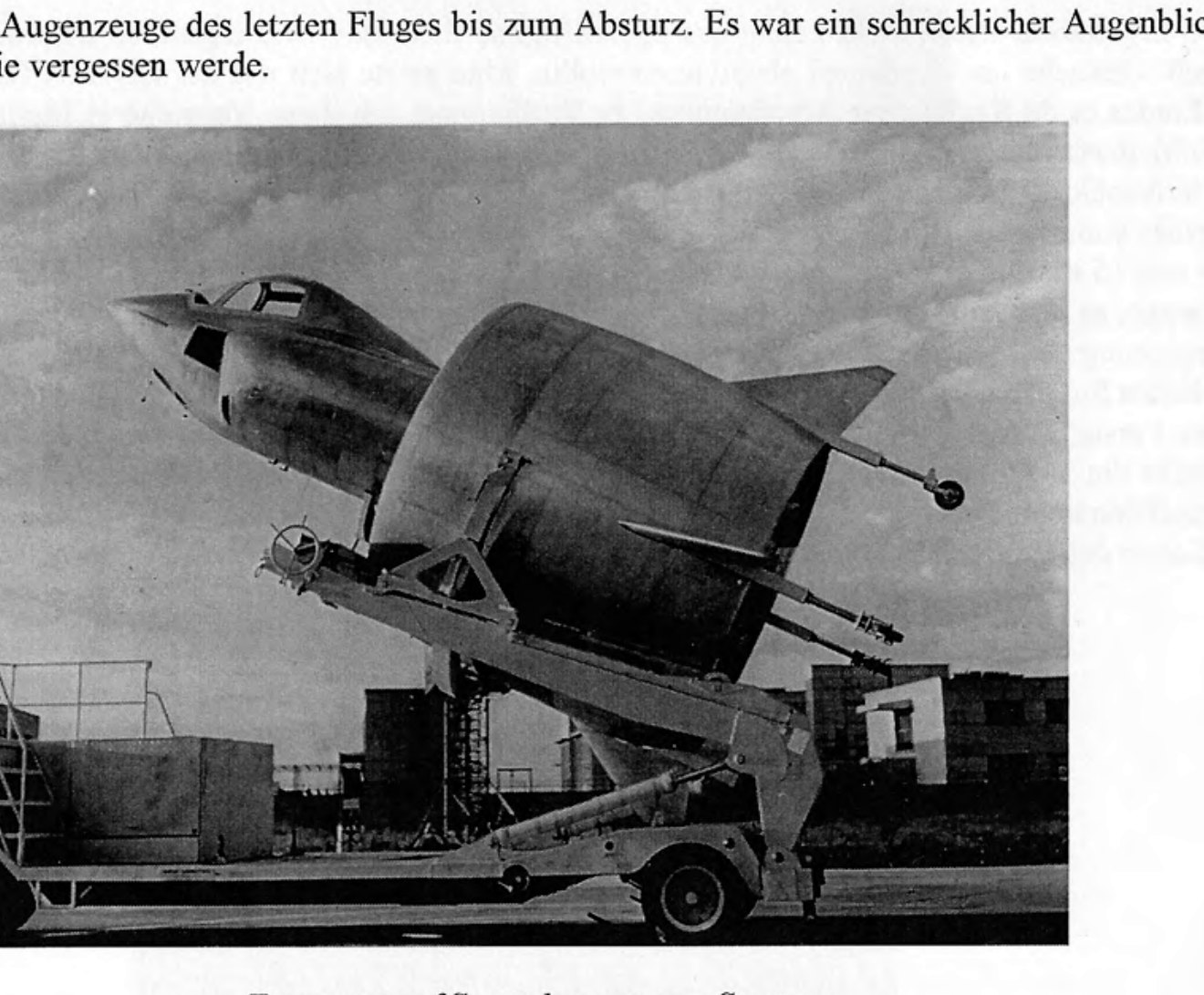 The Coléoptère transported to the launch site on a special vehicle