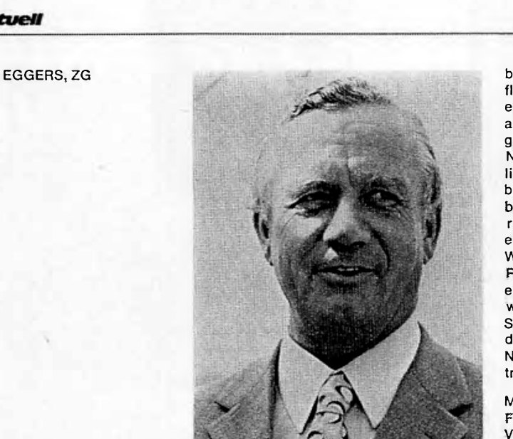 Prof. Gerhard Eggers, portrait from “ERNO aktuell”