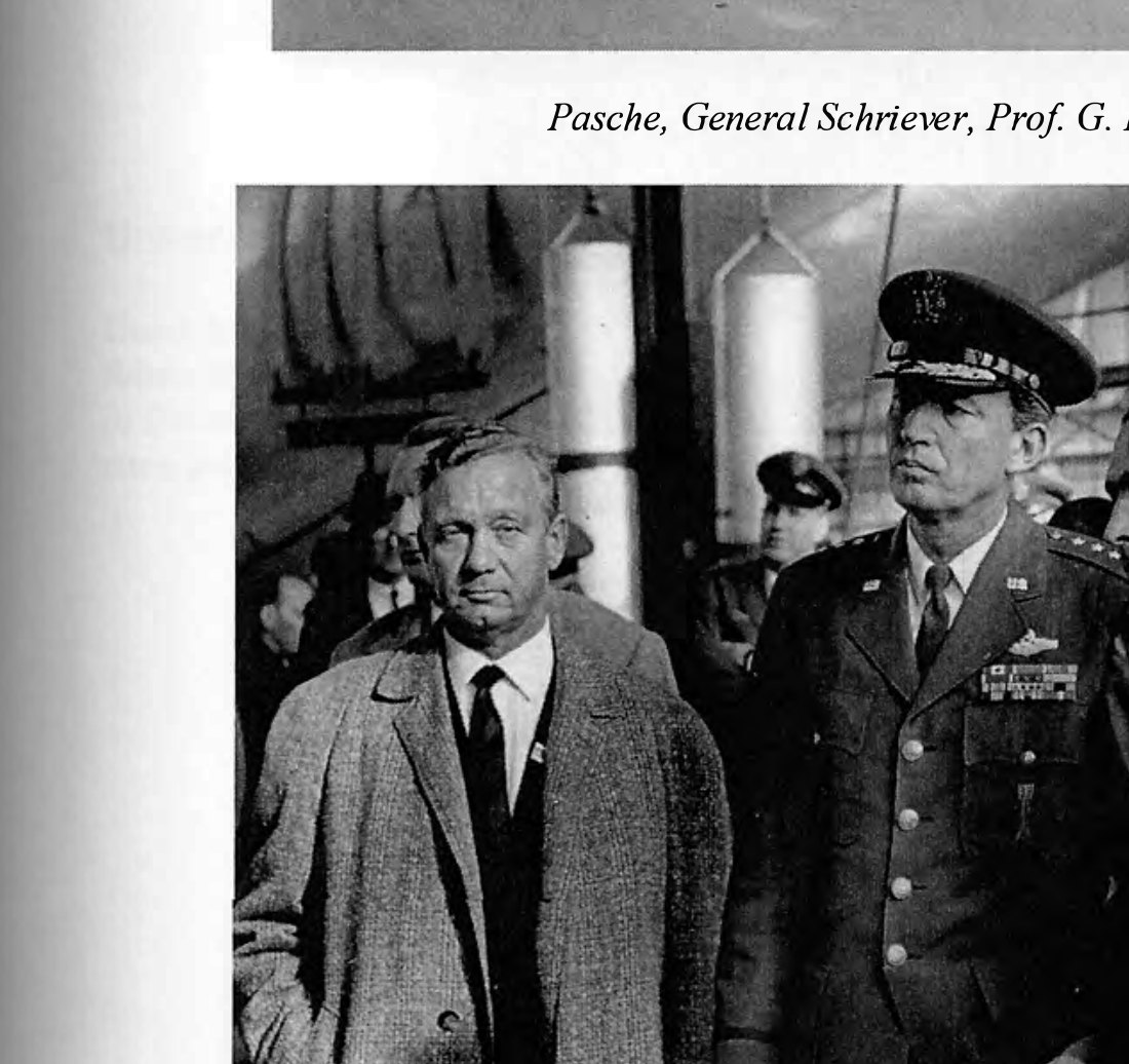 Prof. Gerhard Eggers with General Bernard A. Schriever, Bremen