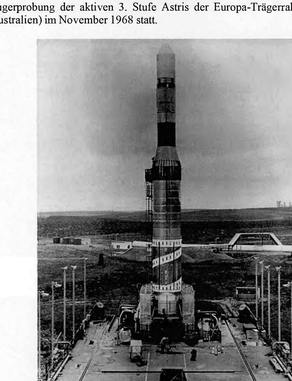 Europa launcher at the Woomera range (Australia), 1968