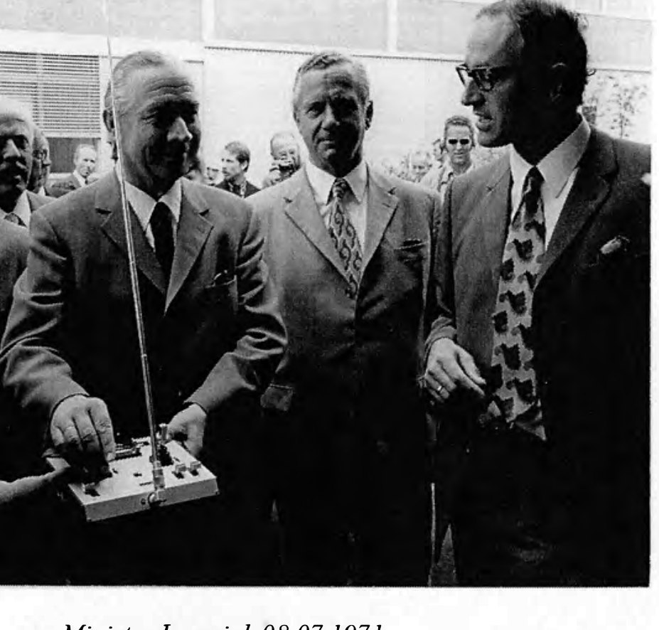 High-level visit to ERNO and VFW-Fokker in Bremen, 1971