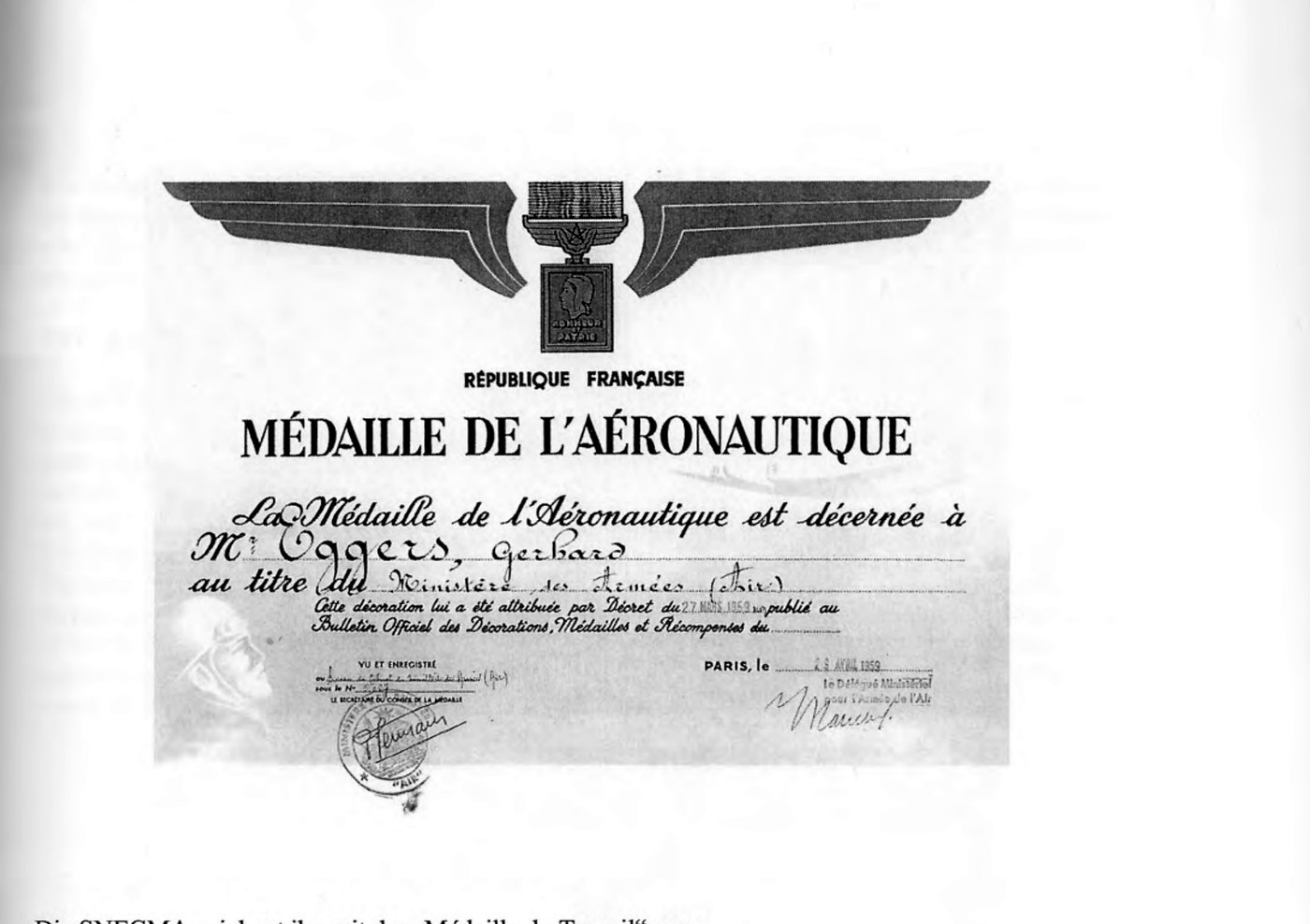 Médaille de l’Aéronautique