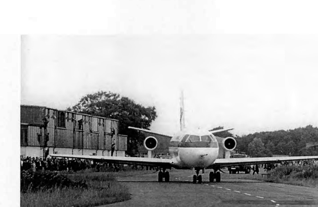 The VFW 614 “D-BABA” taxiing for its first flight, 5 April 1971